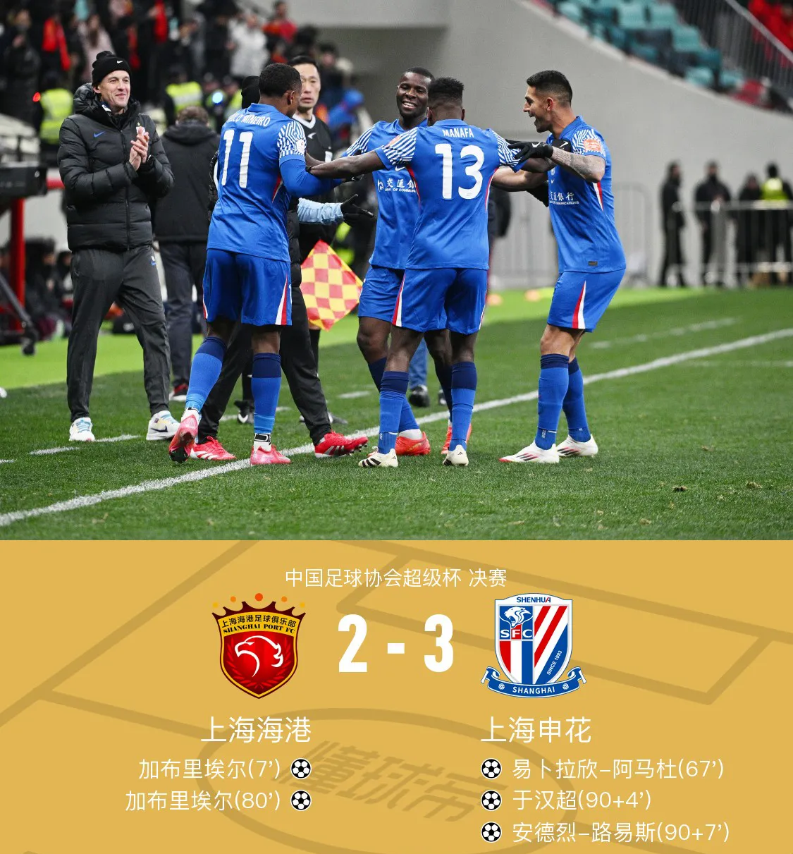 今晨社区盾焦点战；上海申花状态回暖；震撼外界；赛程密集仍需轮换的简单介绍